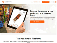 Tablet Screenshot of handshake.com
