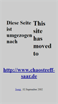 Mobile Screenshot of chaos-saar.handshake.de